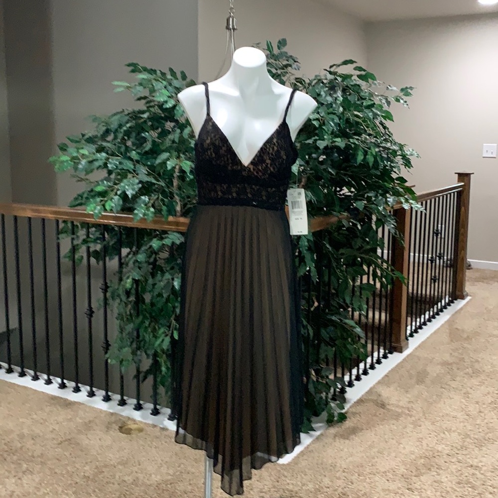 Citi Clothing Black Twisted Strap Stretch Dress